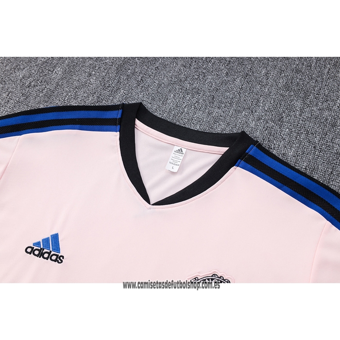 Chandal del Manchester United 22-23 Manga Corta Rosa - Pantalon Corto